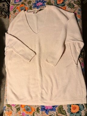 Free people soft pink oversized sweater xs
